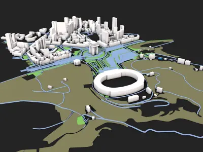City 9 3D model