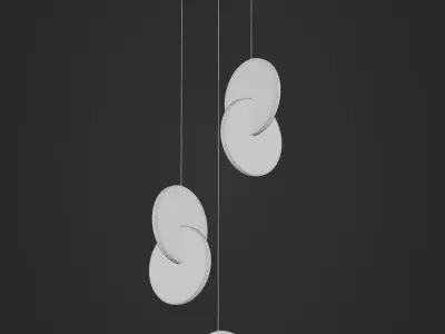 Eclipse lamp 3d model Low-poly 3D model