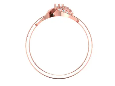 Solitaire Wedding Engagement Women Light Weight Rings 3D print model shop