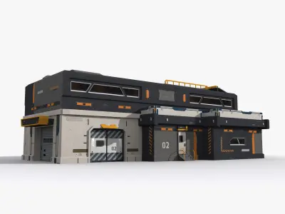 24 Factory  sci fi Collection 3D Model Pack