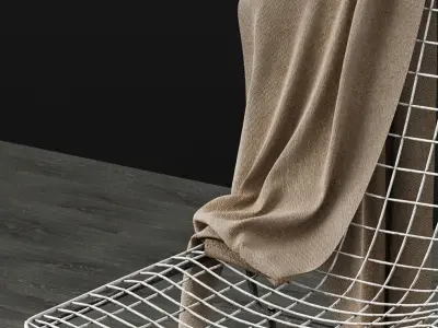 bertoia side chair aged Free 3D model