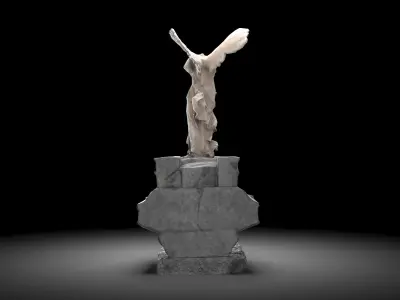 Nike of Samothrace Low-poly 3D model