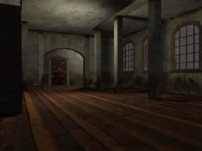 Factory Mansion Low-poly 3D model