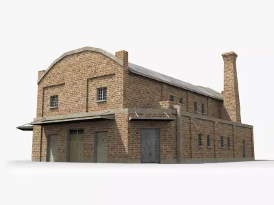 Factory xx26 Low-poly 3D model