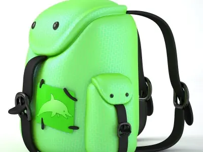 Back Pack Green 3D model