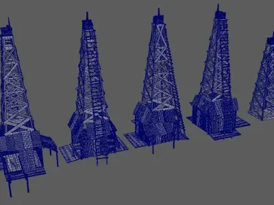 Oil Field A 3D model