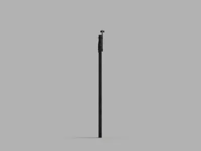 Concrete street lamp Low-poly 3D model buy