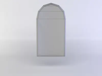 Window stained glass Low-poly 3D model