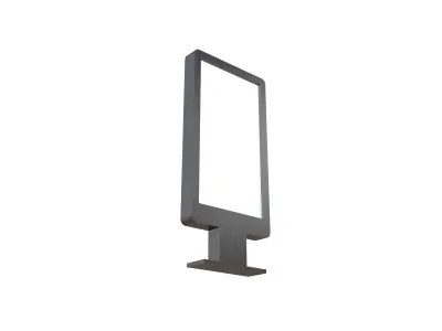 Advertising Display LCD Mockup v6 001 Low-poly 3D model