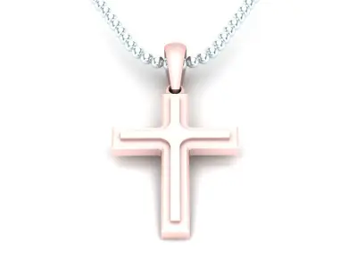 Light Gold Cross New Design  CP 40 3D print model