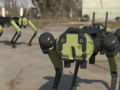  Ghost Robotics Robotic Vehicle Vision60 Black Green 