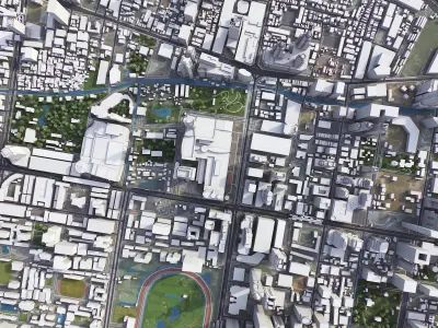 Bangkok Low-poly 3D model