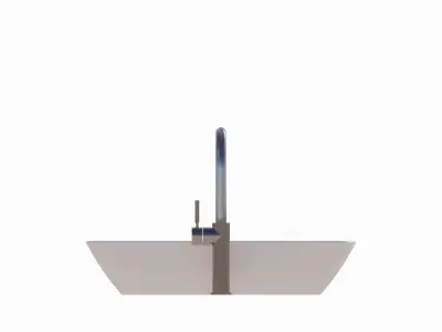 Toilet Lavatory with Faucet for Enscape 3D model