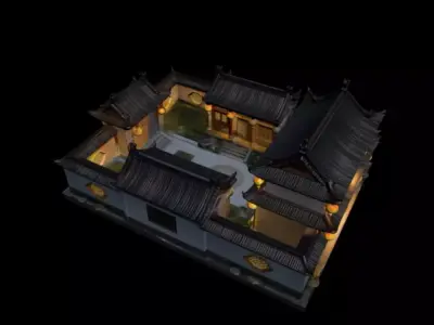 courtyard  3D model