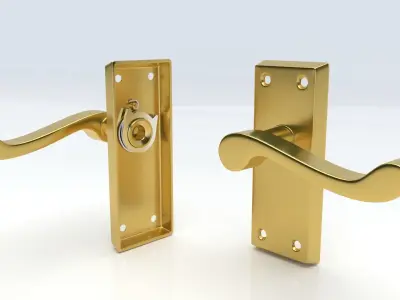 Security Furniture Pack Vol 8 - Door Security Furniture 3D model