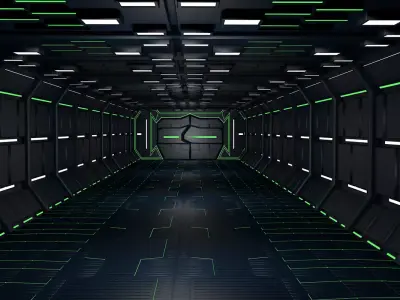 Sci fi interior 3d model 3D model