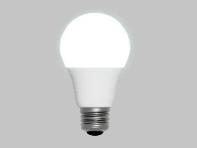 Led Light Bulb 40Watts Low-poly 3D model