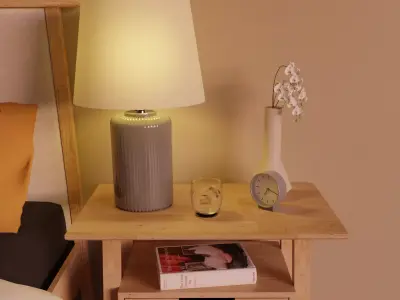 Table Lamp IKEA SNOBYAR 3D model