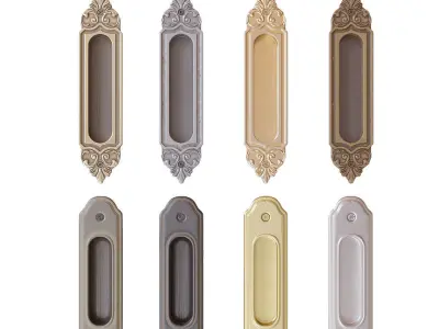 Door handle 3D model 6