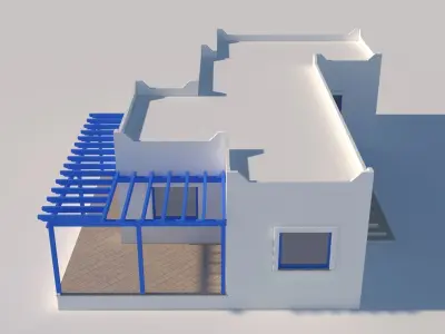 Greek House 3D model