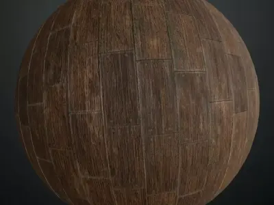 Weathered Red-Brown Rustic Barn Wood PBR Seamless Texture