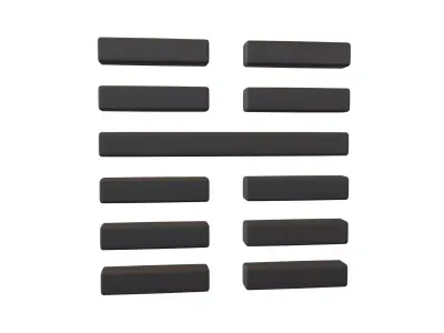 I Ching Hexagrams 16 yu v1 001 Low-poly 3D model