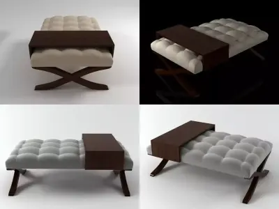 Cocktail ottoman 3D model