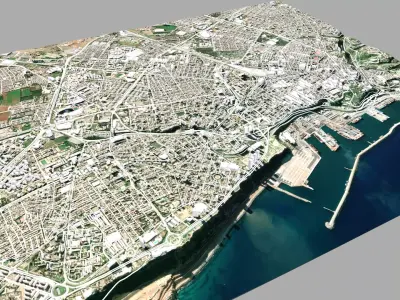 Cityscape Oran Algeria 3D model