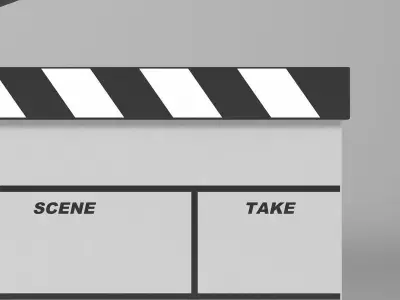 Clapperboard clapper board 3D model