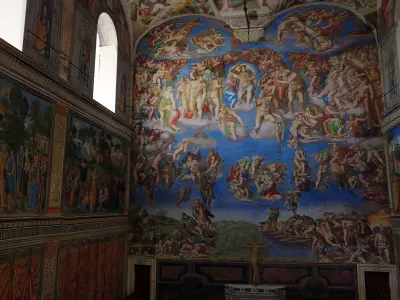 Sistine Chapel Interior Low Poly Low-poly 3D model