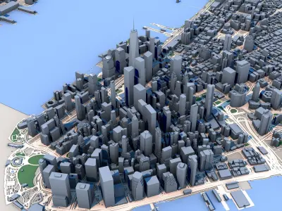 New York - Manhattan 3D model
