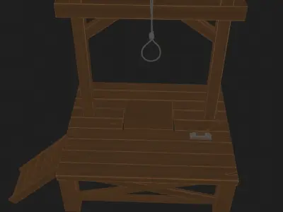 LowPoly  Middle Ages Objects Of Execution  Free low-poly 3D model