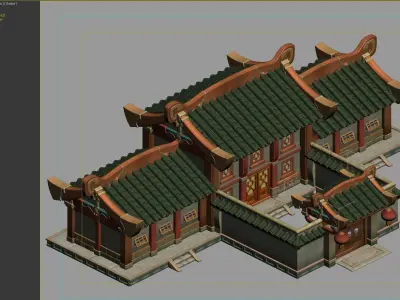 Ancient Architecture 3D model 11