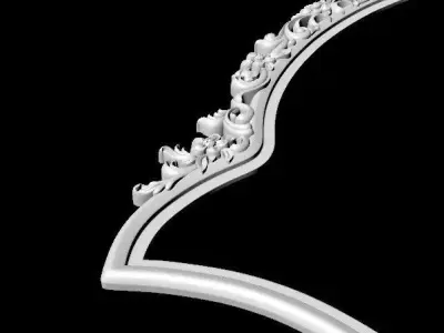 carved headboard 3D model