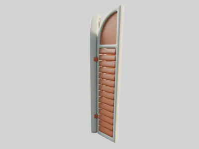 Cartoon Window 24b 3D model