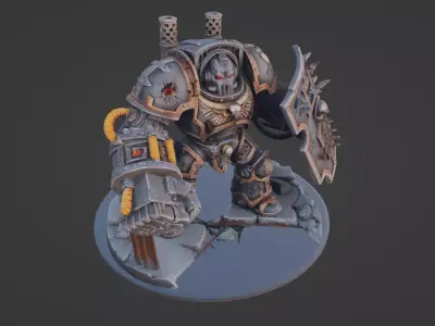 Elite Dread Commander Gothic Heavy Plate Warrior   3D print model