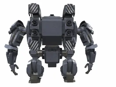 Battle mech robot falum 5B 3D model