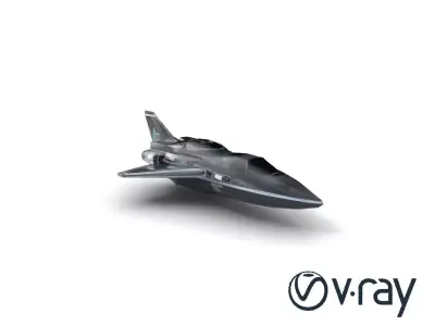 Nebula Cruiser Deep-Space Jet model pack Low-poly 3D model