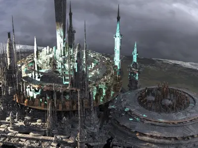 Mount Olympus Walkways of heaven Kit bash 3D model
