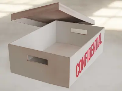 Cardboard Box Free low-poly 3D model