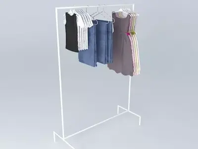 floor macaw with clothes Free 3D model