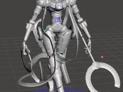 Lancer-SSC Black Witch Articulated 3D print model