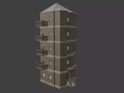House Model 100 Low-poly 3D model