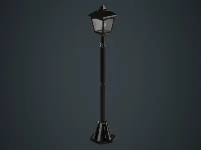 Street Light 1A Low-poly 3D model