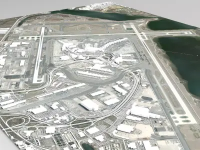 John F Kennedy International Airport 3D model