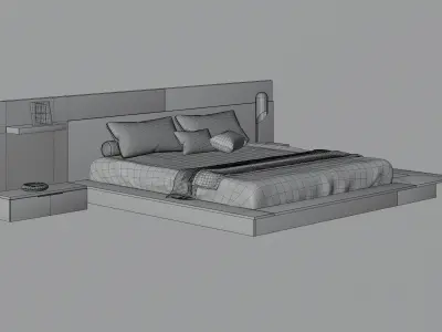 Modern design Bed 3D model