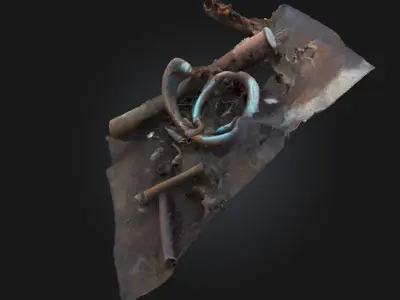 Rustic Remnants Weathered Debris Collection 3D model