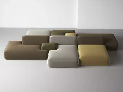 Cloud Sofa 02 3D model