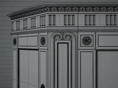 chest of drawers 3D model 4