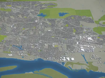 Antioch - City 3D Model Low-poly 3D model